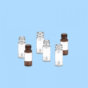 Botol Sampel 2ml dengan Sisipan Menyatu Bagian Bawah Datar